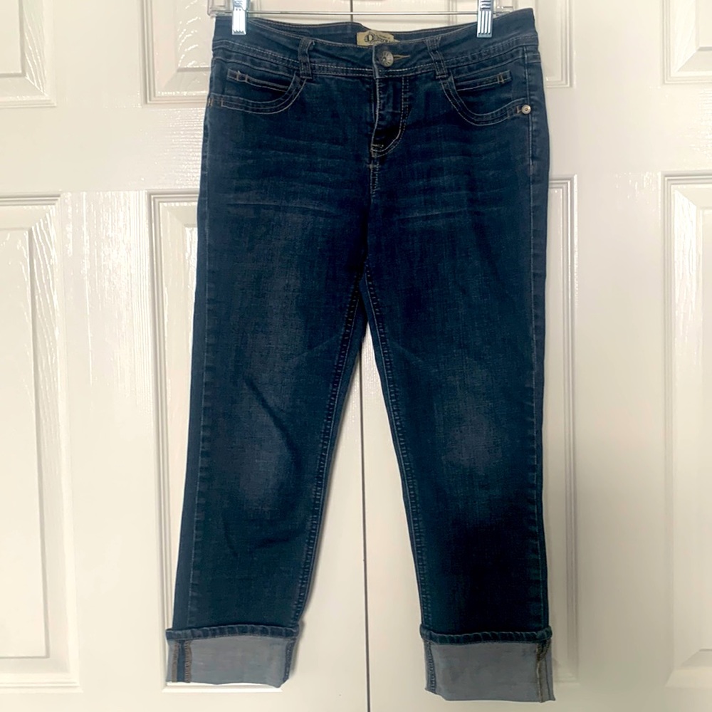 Democracy cropped jeans, blue, size 2